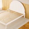 Image 4: Artiss Bed Frame Queen Size Wooden White