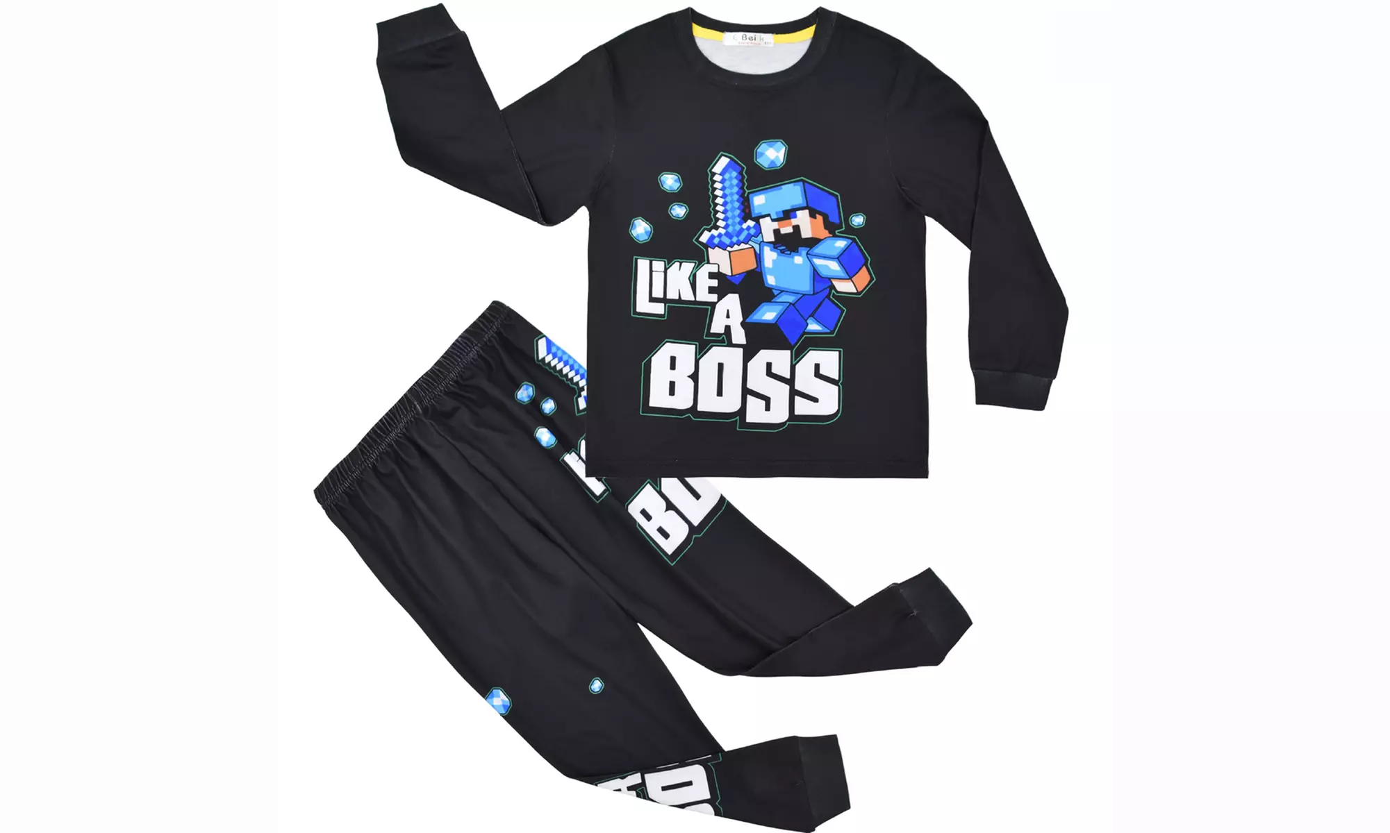Two-Piece Minecraft Inspired Kids' Pyjamas Set
