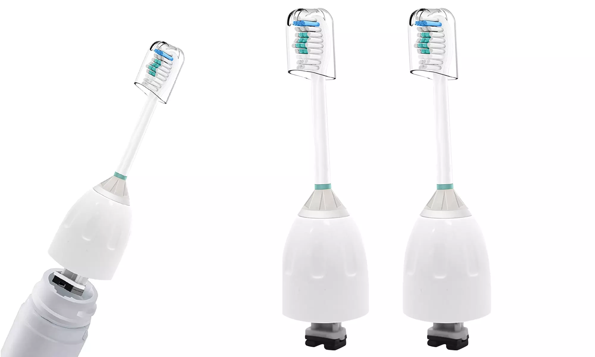 2 Electric Toothbrush Replacement Toothbrush Heads (Philips Sonicare Compatible)