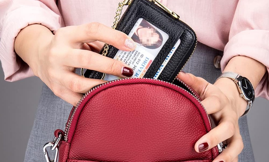 Image 1: 1x oder 2x Echtleder-Geldbeutel