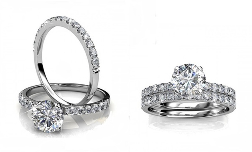 Image 2: Anello Eternity con cristalli