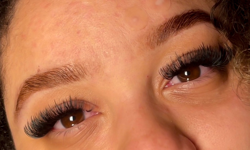 Image 1: Brazilian + Optional Eyebrow / Butt Cheeks Sugaring or Brow Wax + Tint