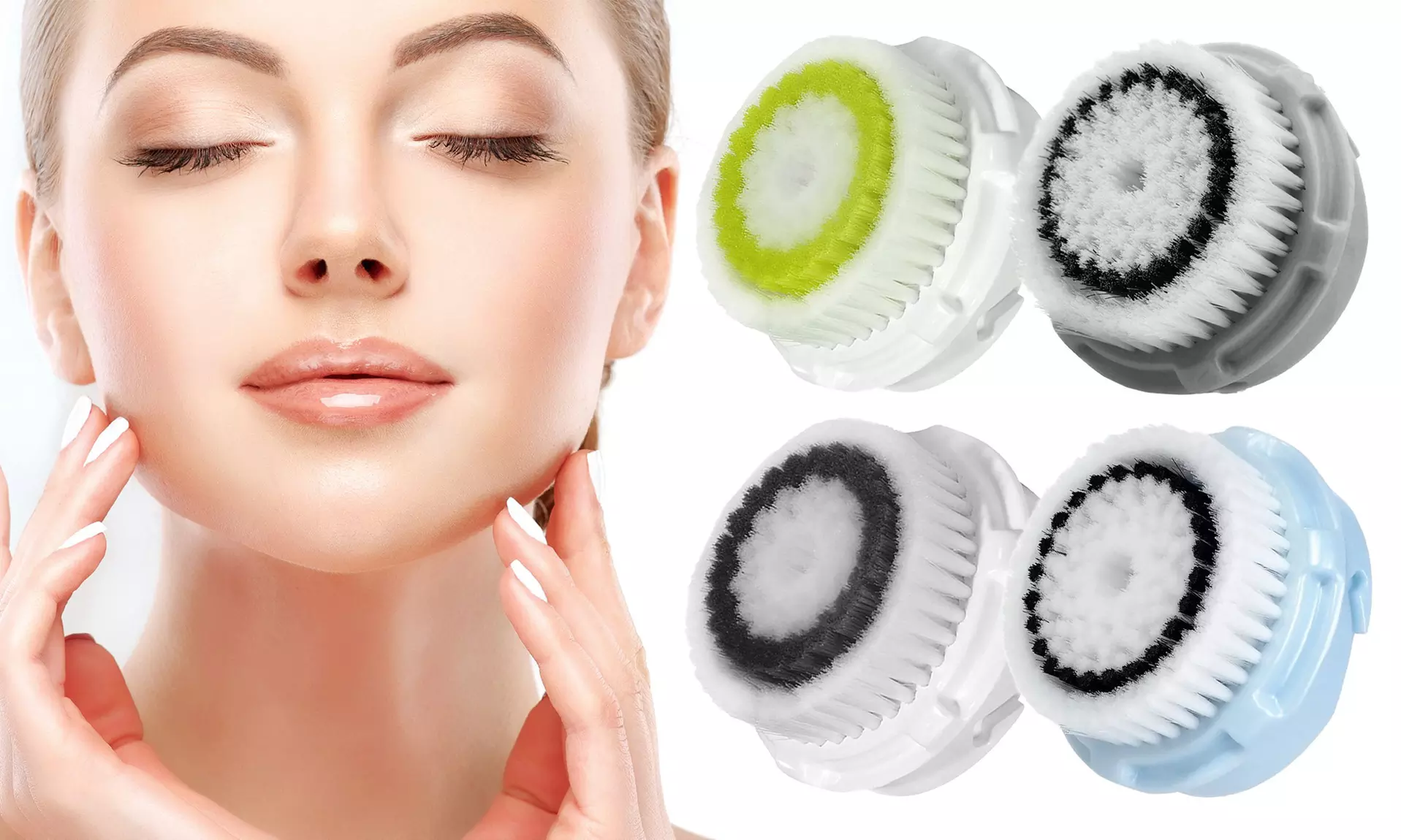 Superior Facial Cleansing and Exfoliating Replacement Brush Heads