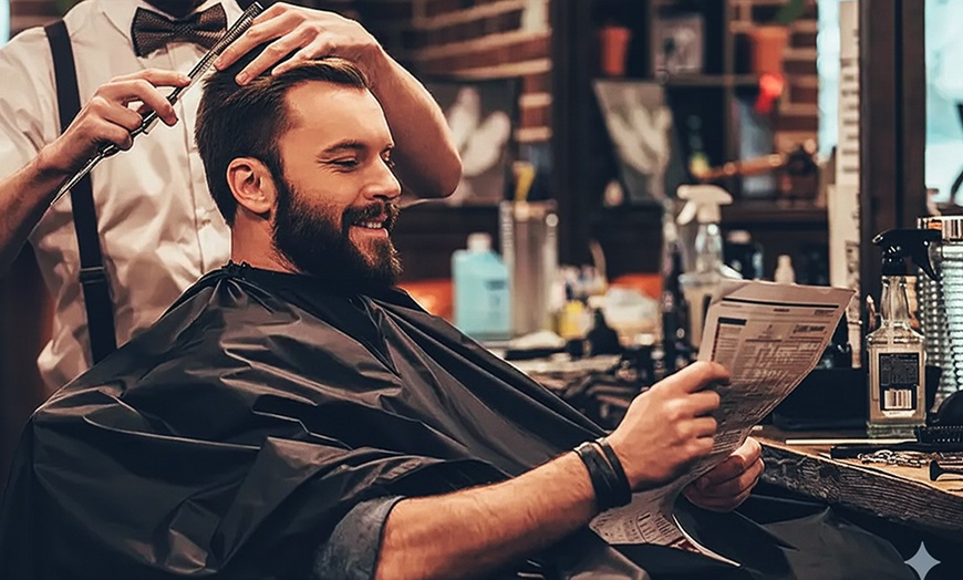 Image 1: Sharp & Styled: Gents Haircut, Beard Shave & Grooming Packages