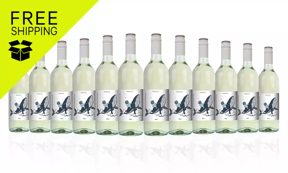 FREE SHIPPING - Winged Cat Semillon Sauvignon Blanc (12 bottles) (Up to 67% Off) - Primary Image