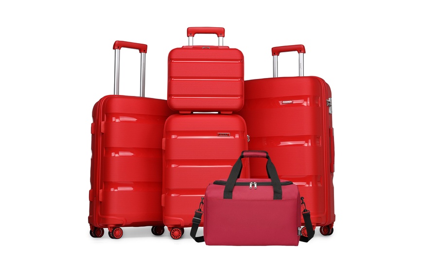 Image 4: Four-Piece Suitcase Set with Travel Bag