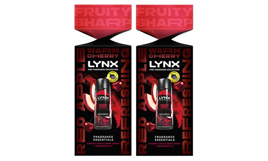 Image 3: Lynx Fine Fragrance Cherry Spritz Essentials Grooming Gift Set for Men