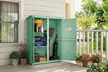 Outsunny Wooden Garden Storage Shed – Fir Wood Outdoor Tool Cabinet with Shelves - Image 5