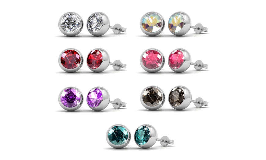 Image 15: 1, 2, 3 of 4 sieradensets met Oostenrijkse kristallen of parels