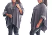 Women's Poncho with Cropped Sleeves One size fits Most S-2X - Second Medium