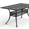 Image 39: Garden Outdoor Cast Aluminum Vintage Bistro Table 