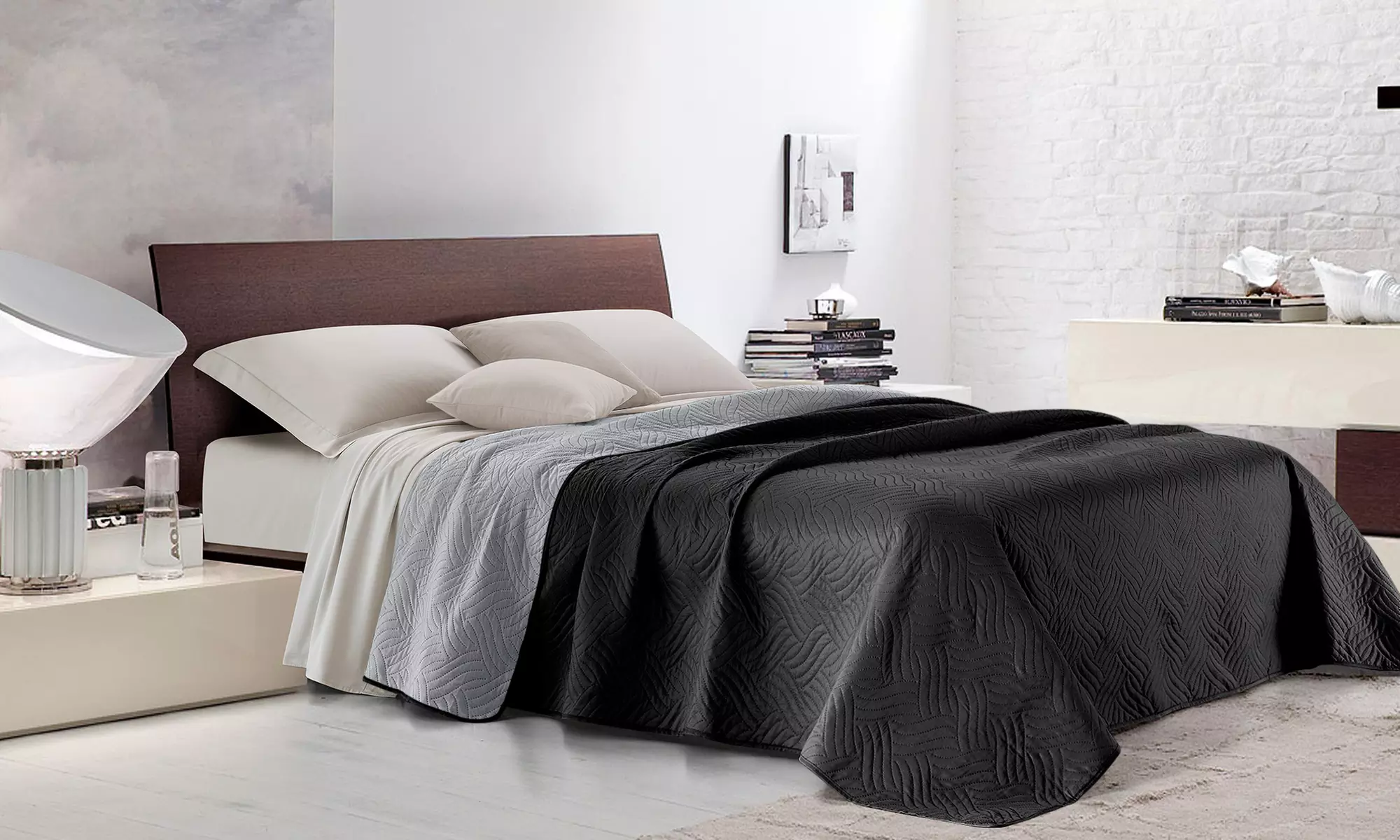 Reversible Peach Skin Bedspread