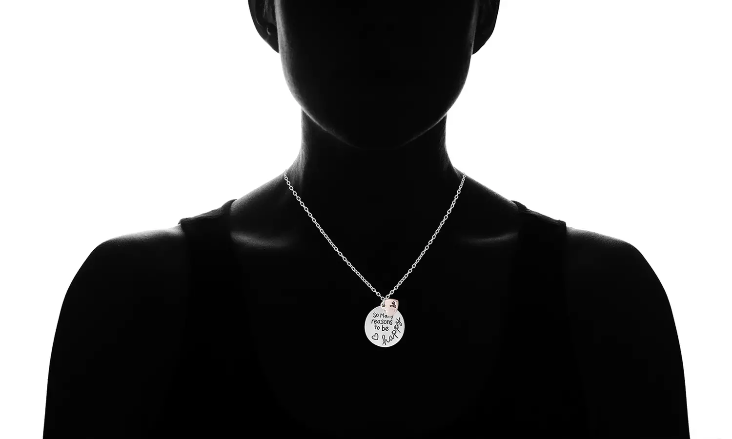'So Many Reason To Be Happy' Pendant Necklace