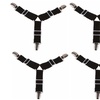 Image 3: 4pcs Triangle Bed Sheet Mattress Holder Fastener Grippers Clips Straps Suspender