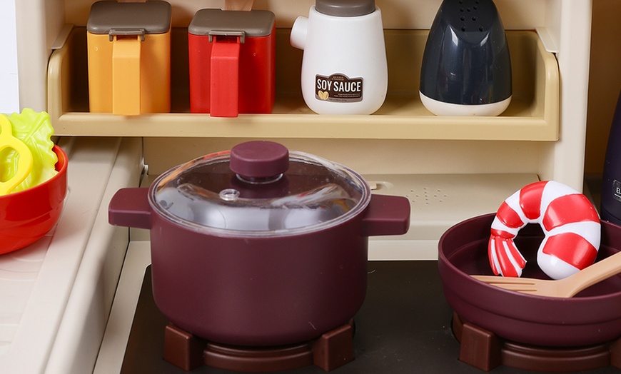 Image 5: Deluxe Kids' Kitchen Playset with Lights, Sounds and Steam 
