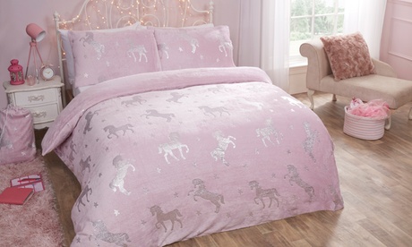 Parure copripiumino unicorno disponibile in 2 misure e colori