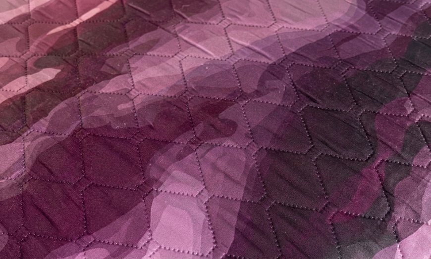 Image 12: Couvre-lit léger italien avec impression 3D pour lit double