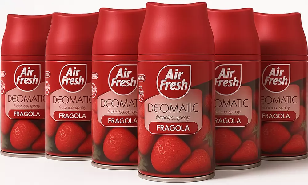 Pack di 6 ricariche di ambientatore spray Air Fresh Deomatic