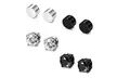 US 1-2 Pc Stainless Steel Magnetic Stud Earrings Men Women Non-piercing Clip on - Second Medium