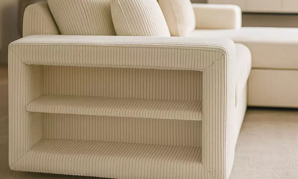 Canapé d'angle convertible Kocoon "San Diego" 4 places avec coffre