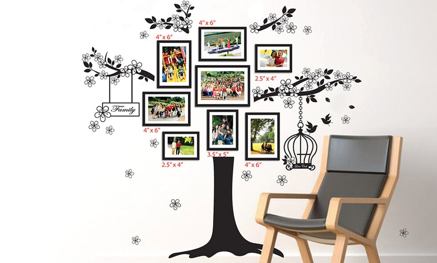 Image 1: Tree Photo Frame Wall Art