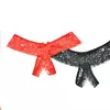 Black and Red Thong