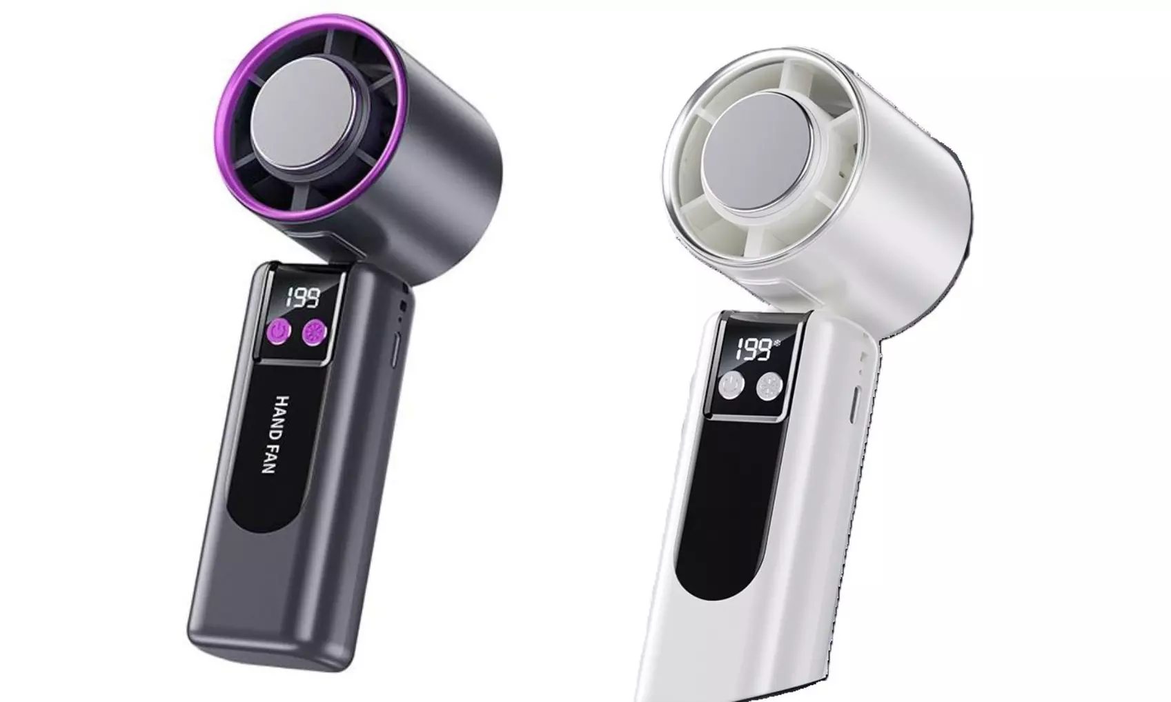 Ventilateur portable pliable avec affichage numérique