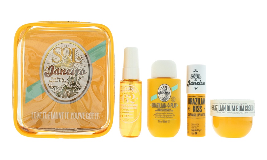 Image 2: Sol De Janeiro Travel Set or 2x Brazilian Kiss Lip Butter