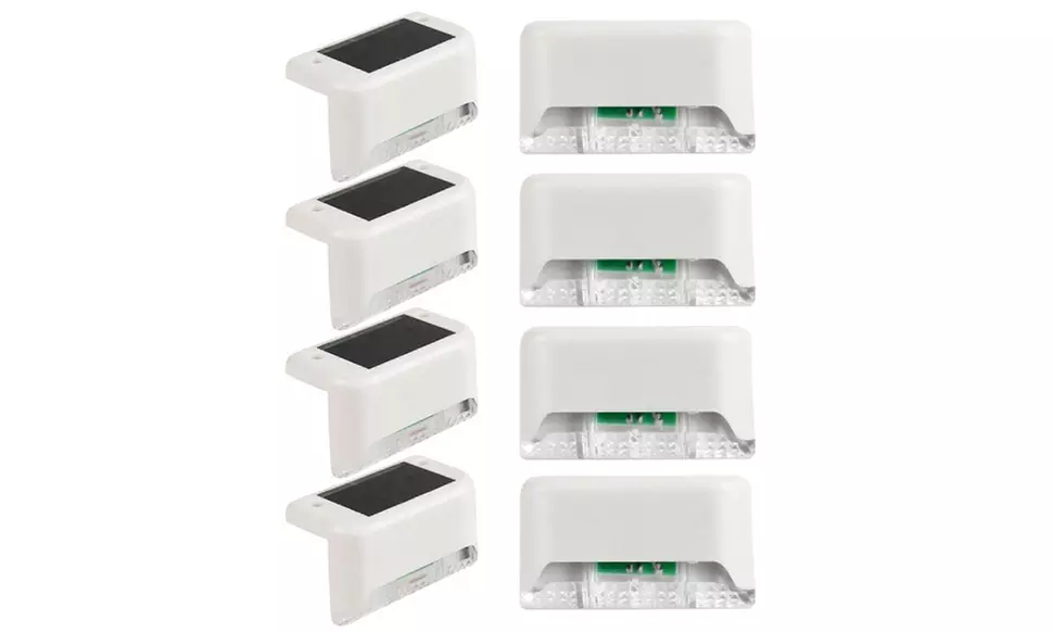 8-Pack Solar LED Deck & Step Lights