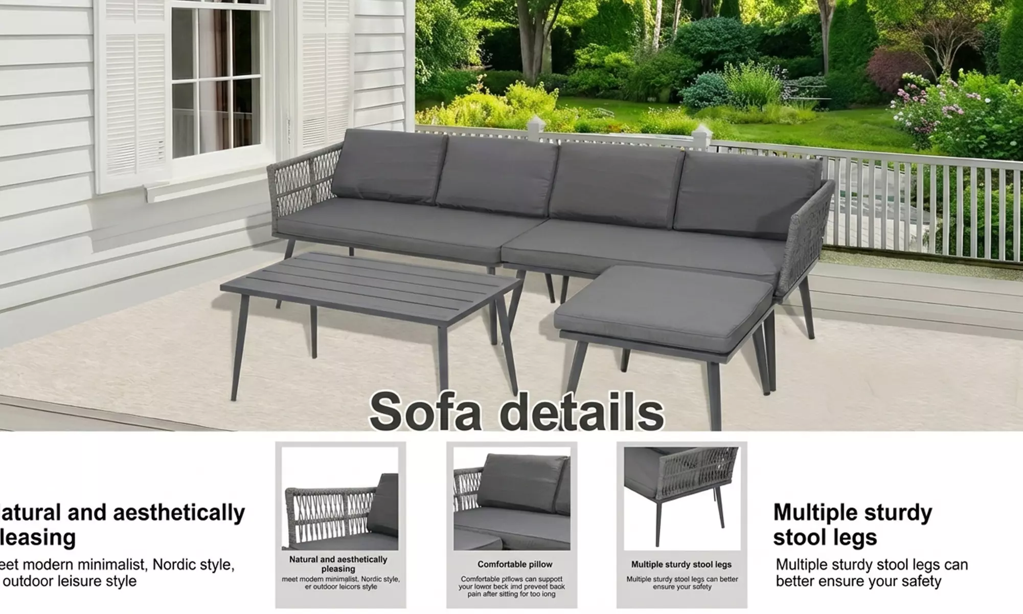 The Hamilton 4-Piece Outdoor Furniture Set