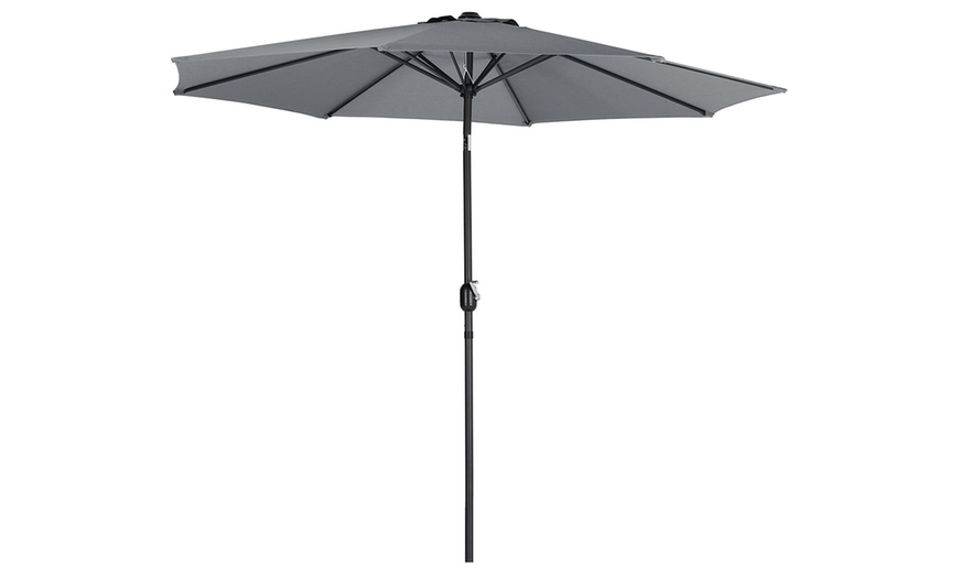 Image 12: 3M Rotating Parasol with UV Protection; Adjustable and Stylish Design