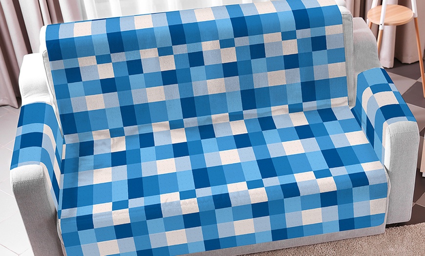 Image 9: Copridivano antiscivolo con stampa