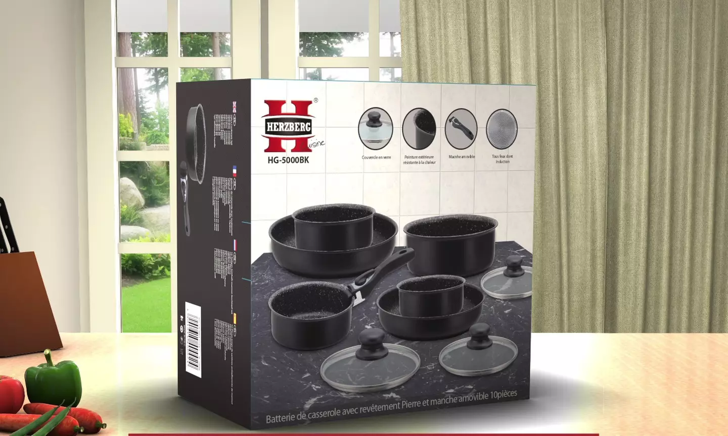 Herzberg 10er-Set Kochgeschirr