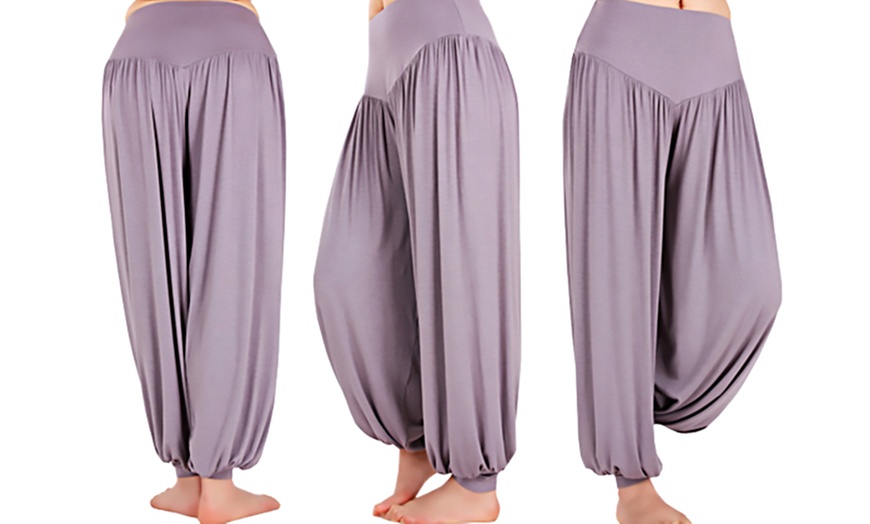 Image 3: Women's Cotton Yoga Pants