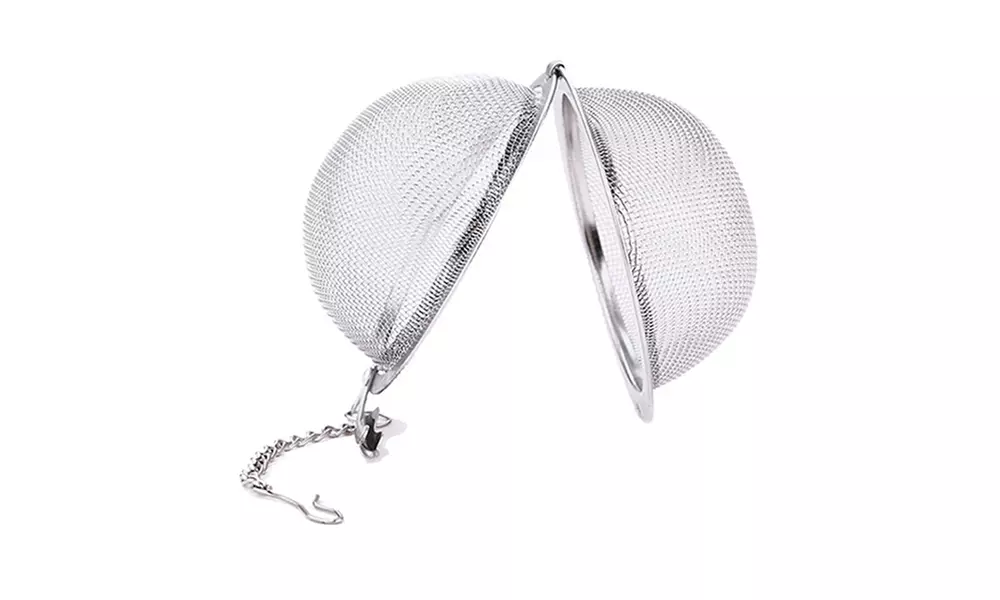 US 1-2 Pc Stainless Steel Mesh Tea Ball Strainer Diffuser Steeper Lock Filtering