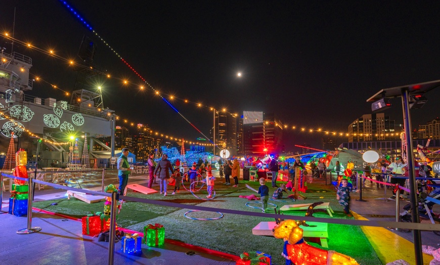 Image 1: General Admission to Jingle Jets Holiday Lights in San Diego!