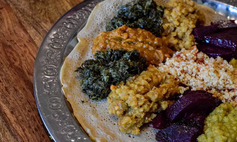 Äthiopisches 2-Gänge-Menü für 1, 2 oder 4 Personen