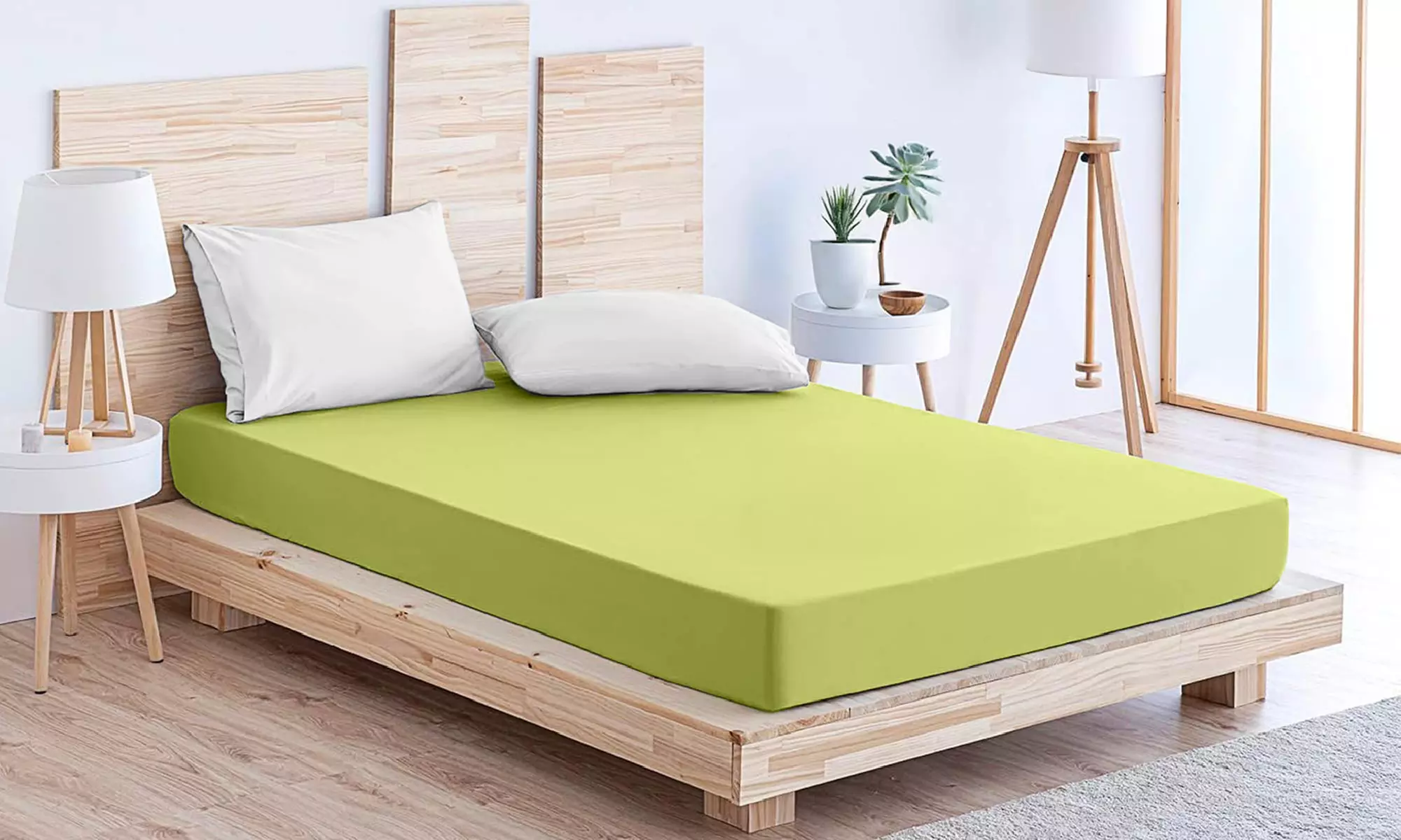 Lenzuolo sotto no stiro in tinta unita