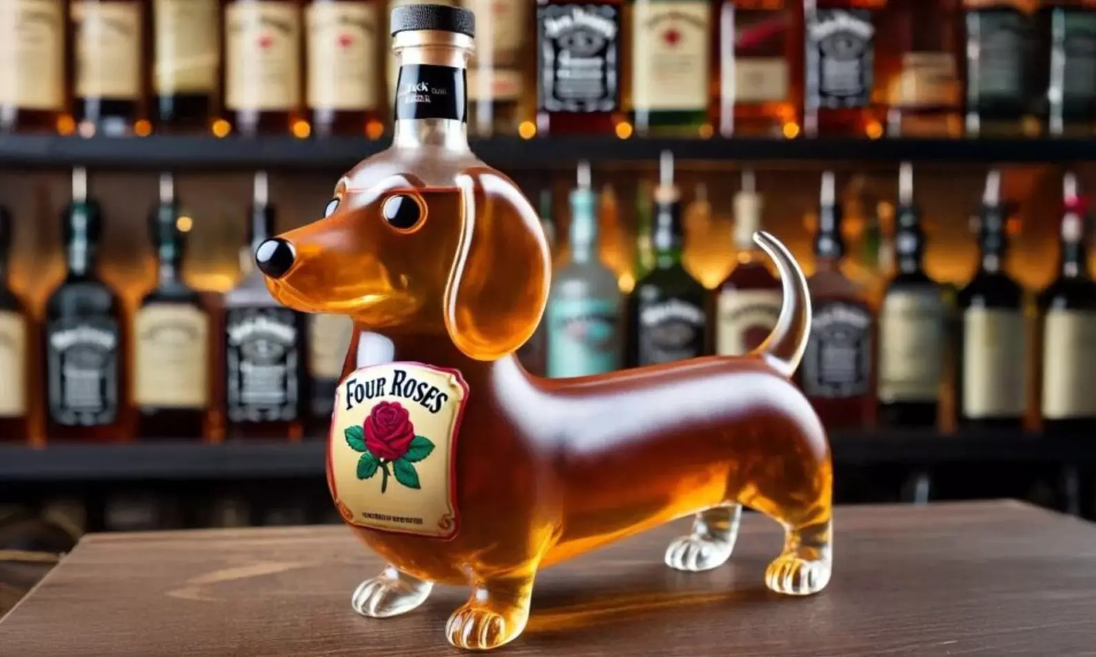Dachshund-Shaped Whiskey Decanter in Five Stylish Models