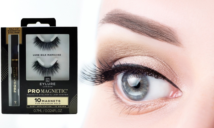 Image 1: Eylure Pro Magnetic Felt Tip Eyeliner & Lash System Luxe Silk Marquise