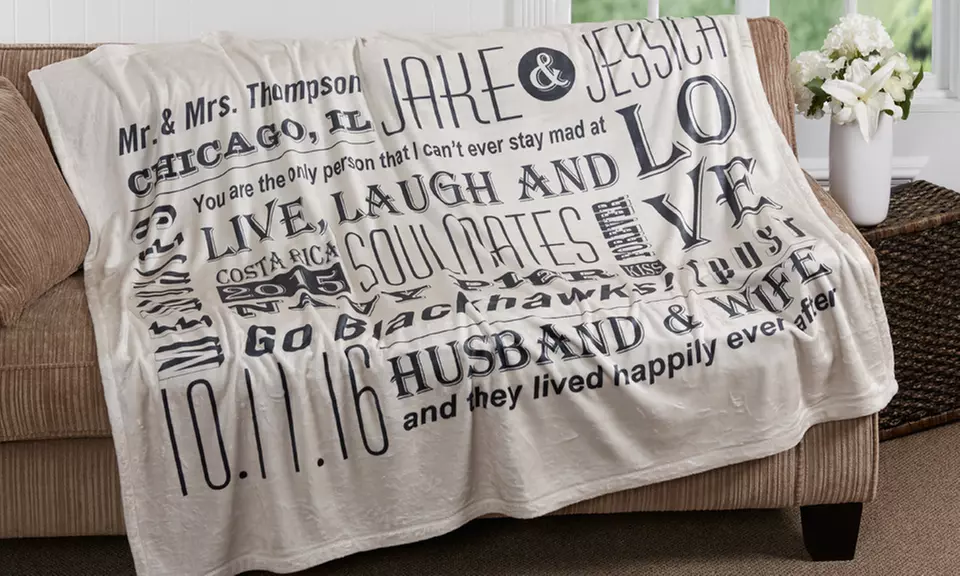 Personalized Fleece Blanket from Personalization Mall - Second Medium