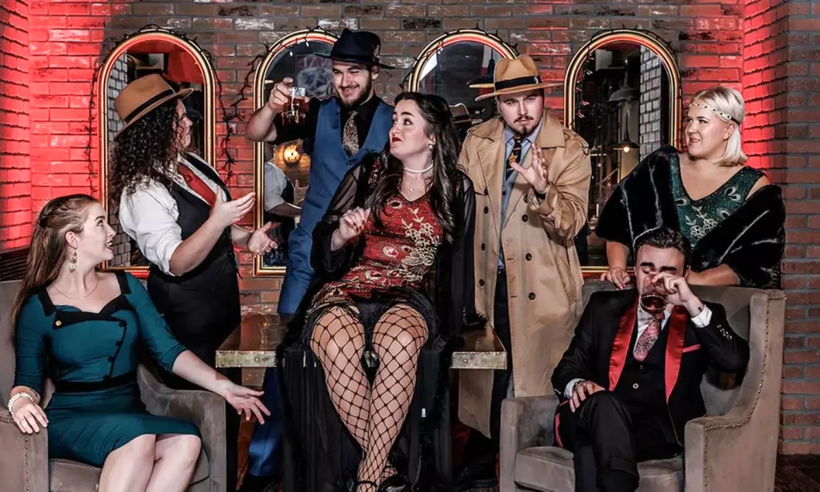Riga-Tony’s Murder Mystery Dinner Show for One, Two, or Four People