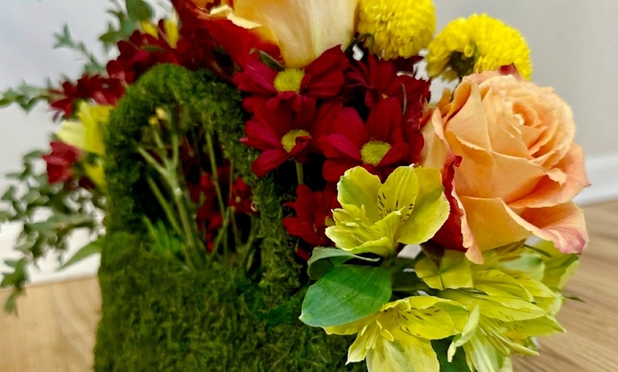 Image 3: 60-Min Hands-On Flower Arranging Class for One, Two or Four