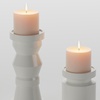 Image 5: Set de 2 bougeoirs minimalistes