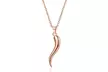 Italian Sterling Silver Cornicello Horn Necklace - Second Medium