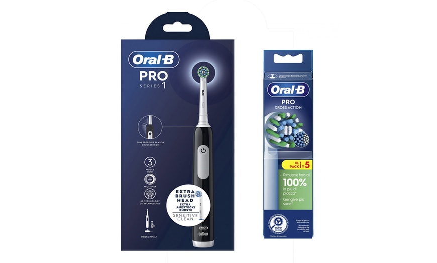 Image 2: Brosse à dent électrique Oral-B avec 5 ou 10 têtes de brosses