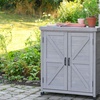 Image 12: Garden Grow Wooden Potting Bench or Storage Cabinet