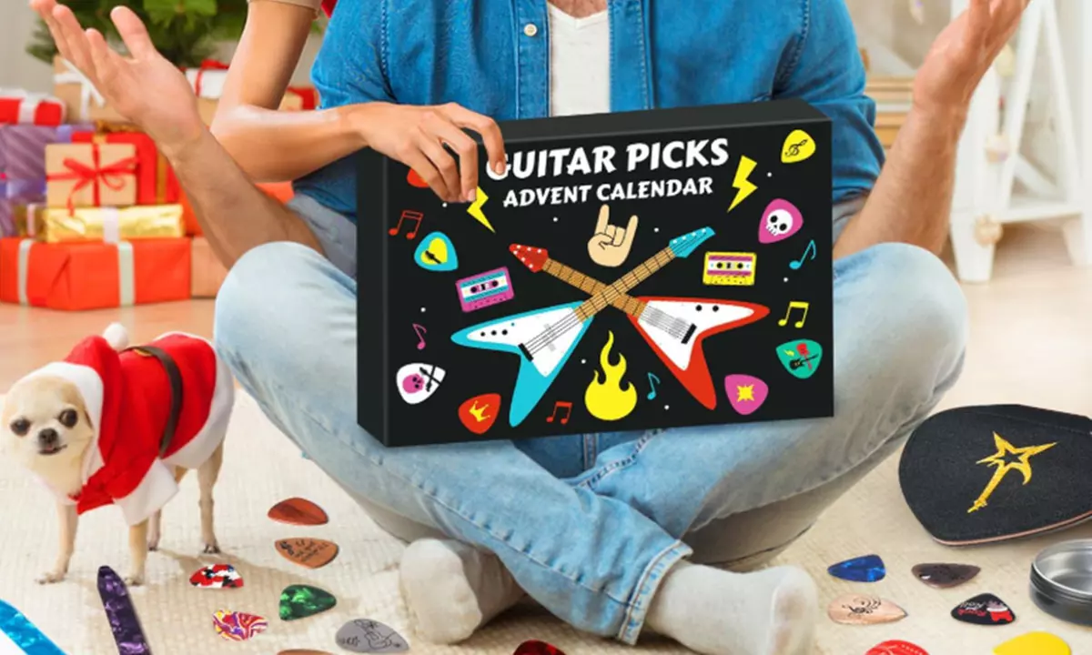 Guitar Picks Advent Calendar, 24 Days of Festive Music Fun