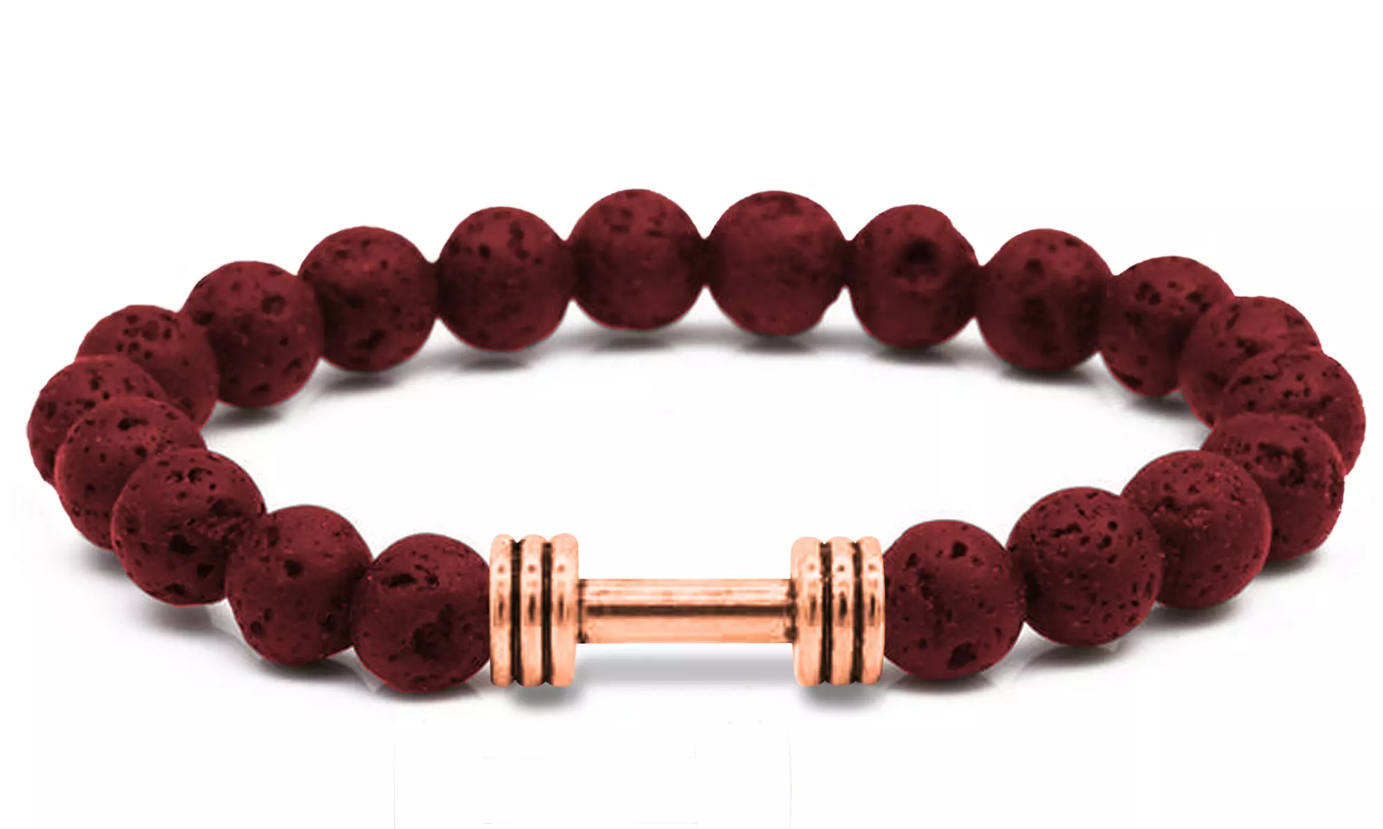 Men's Natural Stone Dumbbell Bracelet by Akor