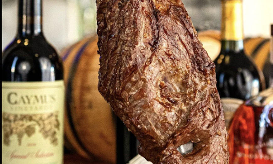 Image 13: All-You-Can-Eat Brazilian Steakhouse Rodizio for 2 or 4 w/ Wine Bottle
